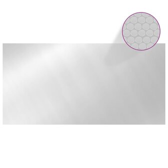 Zwembadhoes 600x300 cm PE zilverkleurig 3
