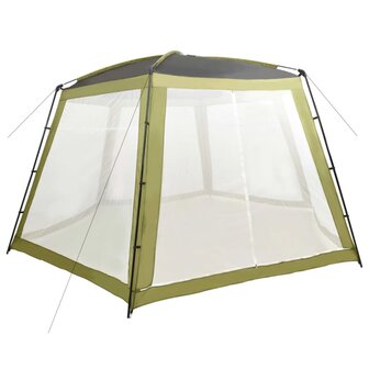Zwembadtent 590x520x250 cm stof groen 1