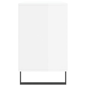 Schoenenkast 102x36x60 cm bewerkt hout hoogglans wit 5