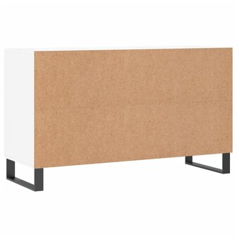 Schoenenkast 102x36x60 cm bewerkt hout hoogglans wit 6