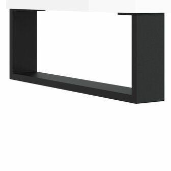 Schoenenkast 102x36x60 cm bewerkt hout hoogglans wit 8