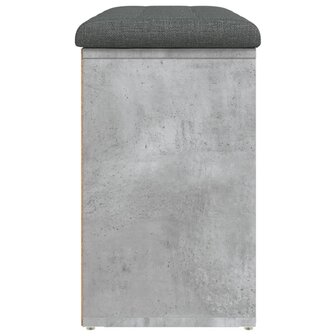 Schoenenbank 82x32x50 cm bewerkt hout betongrijs 6