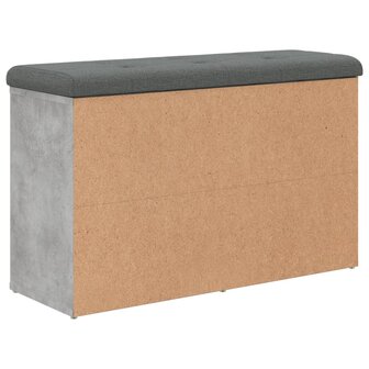 Schoenenbank 82x32x50 cm bewerkt hout betongrijs 7