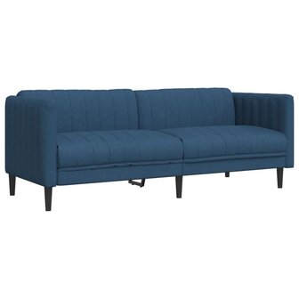 Driezitsbank stof blauw 2