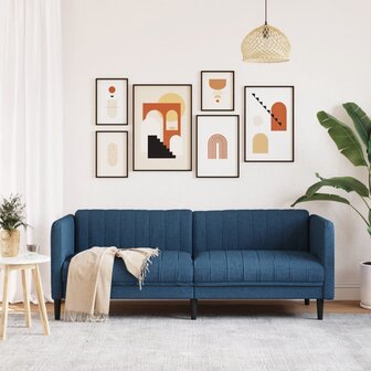 Driezitsbank stof blauw 3