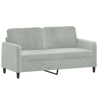 3-delige Loungeset fluweel lichtgrijs 4