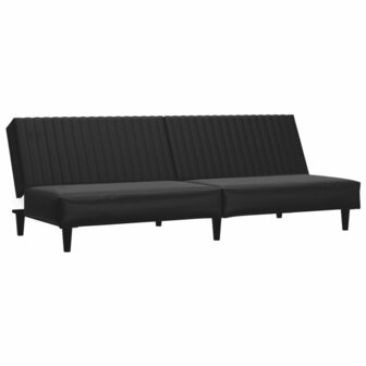 2-delige Loungeset kunstleer zwart 4