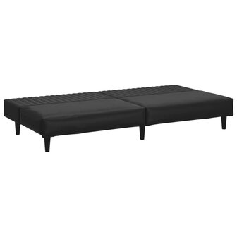 2-delige Loungeset kunstleer zwart 5