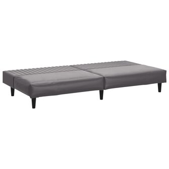 2-delige Loungeset kunstleer grijs 5
