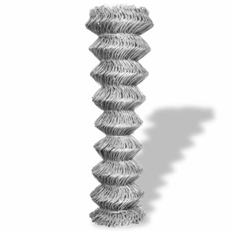 Gaashek 15x0,8 m gegalvaniseerd staal zilverkleurig 2