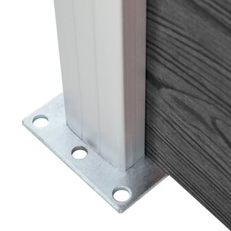 Schuttingpanelenset 526x186 cm HKC zwart 8