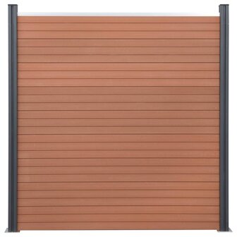 Schuttingpaneelset 180x186 cm HKC bruin 3