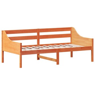 Slaapbank zonder matras 90x190 cm massief grenenhout wasbruin 3
