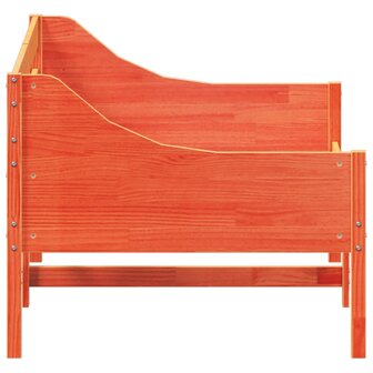 Slaapbank zonder matras 90x190 cm massief grenenhout wasbruin 5