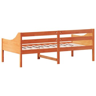 Slaapbank zonder matras 90x190 cm massief grenenhout wasbruin 6