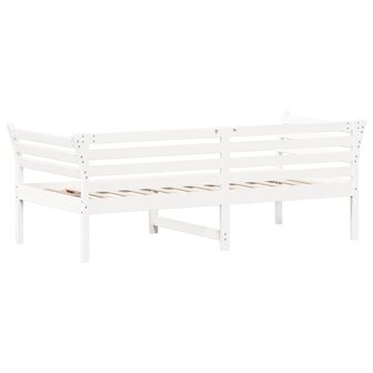 Slaapbank zonder matras 75x190 cm massief grenenhout wit 5