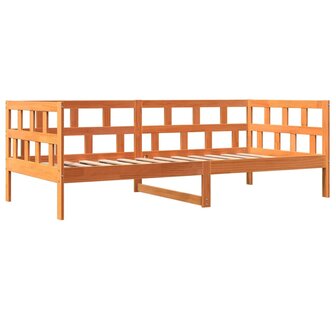 Slaapbank zonder matras 90x190 cm massief grenenhout wasbruin 3