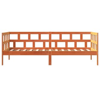 Slaapbank zonder matras 90x190 cm massief grenenhout wasbruin 6