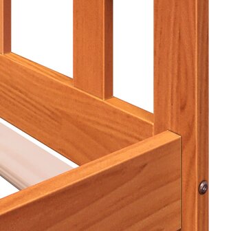 Slaapbank zonder matras 90x190 cm massief grenenhout wasbruin 9
