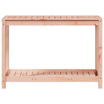 Oppottafel met schap 108x50x75 cm massief douglashout 5