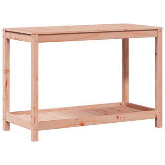 Oppottafel met schap 108x50x75 cm massief douglashout 7