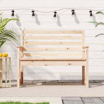 Tuinbank 109x48x91,5 cm massief grenenhout 1