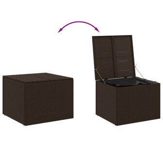 Tuinbox 291 L poly rattan bruin 7