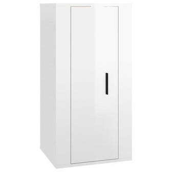 Tv-wandmeubel 40x34,5x80 cm hoogglans wit 2