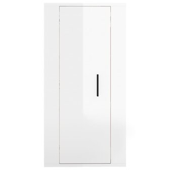 Tv-wandmeubel 40x34,5x80 cm hoogglans wit 5