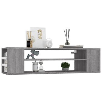 Tv-hangmeubel 100x30x26,5 cm bewerkt hout grijs sonoma eiken 3
