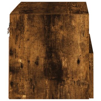 Tv-wandmeubel 40x30x30 cm bewerkt hout gerookt eikenkleurig 8