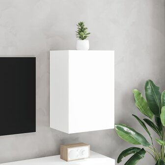 Tv-wandmeubel 40,5x30x60 cm bewerkt hout wit 3