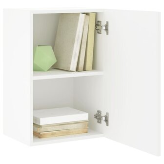 Tv-wandmeubel 40,5x30x60 cm bewerkt hout wit 5
