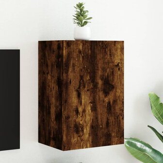 Tv-wandmeubel 40,5x30x60 cm bewerkt hout gerookt eikenkleurig 1