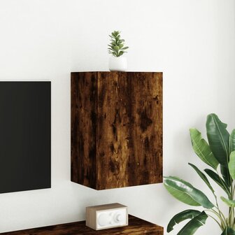Tv-wandmeubel 40,5x30x60 cm bewerkt hout gerookt eikenkleurig 3