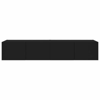 Tv-meubels met LED-verlichting 2 st 80x35x31 cm zwart 9