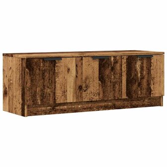 Tv-meubel 102x35x36,5 cm bewerkt hout oud houtkleurig 2