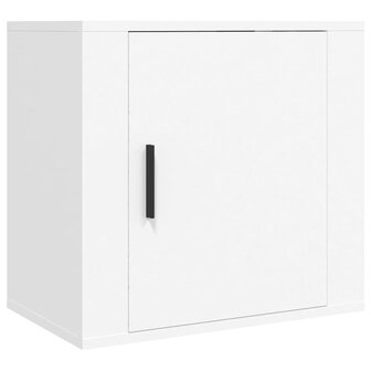 Nachtkastje wandgemonteerd 50x30x47 cm wit 2