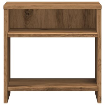 Nachtkastje 40x30x40 cm bewerkt hout artisanaal eikenkleurig 5