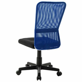 Kantoorstoel 44x52x100 cm mesh stof zwart en blauw 3