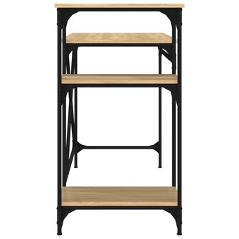 Bureau schappen 105x50x90 bewerkt hout en ijzer sonoma eiken 6