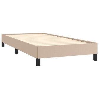 Bedframe kunstleer cappuccinokleurig 100x200 cm 4
