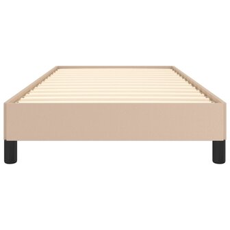 Bedframe kunstleer cappuccinokleurig 100x200 cm 5