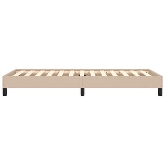 Bedframe kunstleer cappuccinokleurig 100x200 cm 6