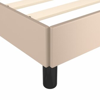 Bedframe kunstleer cappuccinokleurig 100x200 cm 7