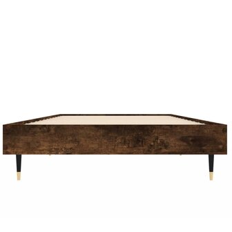 Bedframe zonder matras hout gerookt eikenkleurig 75x190 cm 6