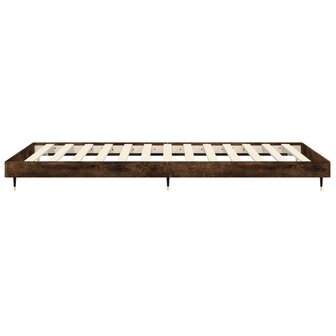 Bedframe zonder matras hout gerookt eikenkleurig 75x190 cm 7