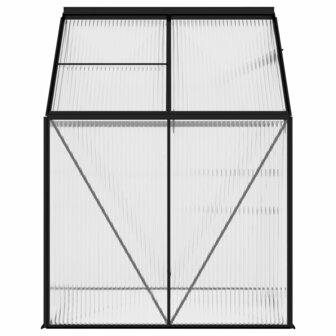 Tuinkas 2,47 m&sup3; aluminium antracietkleurig 6
