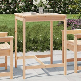 Tuintafel 82,5x82,5x110 cm massief grenenhout 1