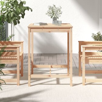 Tuintafel 82,5x82,5x110 cm massief grenenhout 3